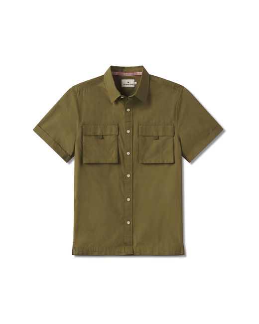 The Normal Brand Green Expedition Short Sleeve Button-up Shirt for men