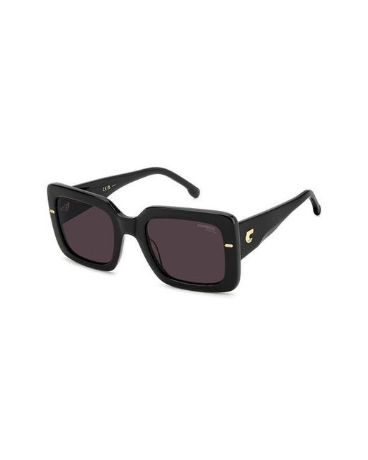 Carrera Black 53Mm Rectangular Sunglasses