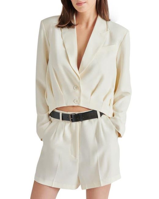 Steve Madden Gray Lowena Crop Blazer