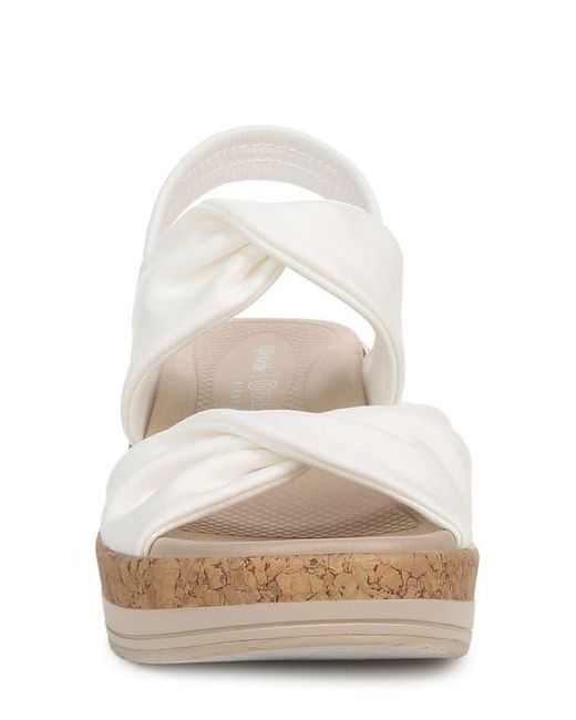 Bzees White Riley Slingback Wedge