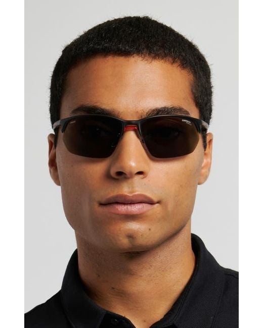 Carrera Purple Carduc 65Mm Polarized Rectangular Sunglasses for men