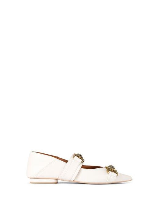 Kurt Geiger Natural Mansion Pointed Toe Mary Jane Flat
