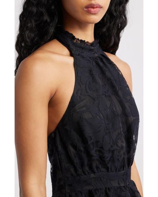 dania floral mini dress Dania Floral Jacquard Halter Minidress (Women)