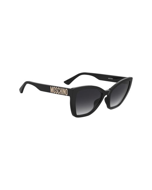 Moschino Black 55mm Gradient Cat Eye Sunglasses