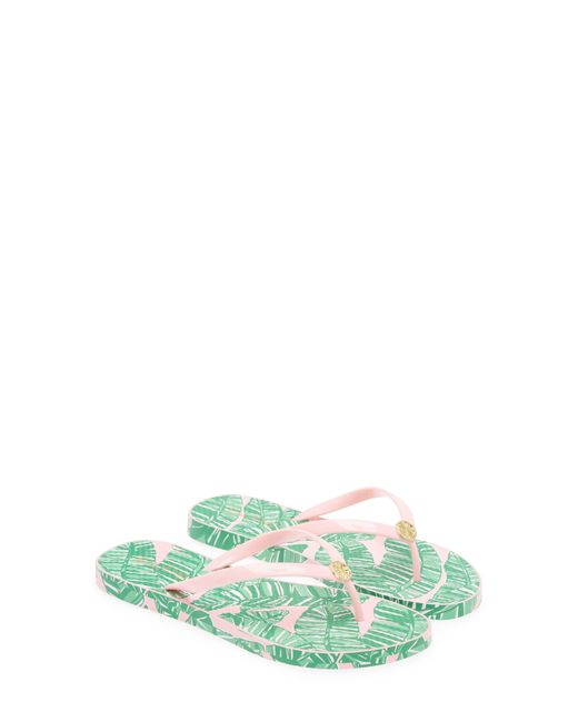 Lilly Pulitzer Green Lilly Pulitzer Pool Flip Flop