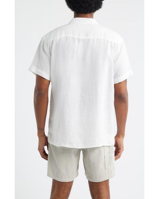 Boardies White Solid Camp Shirt for men