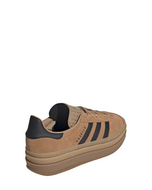 Adidas Brown Gazelle Bold Platform Sneaker