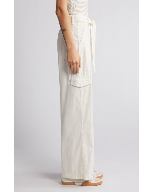 Madewell White Griff Superwide Leg Cargo Pants
