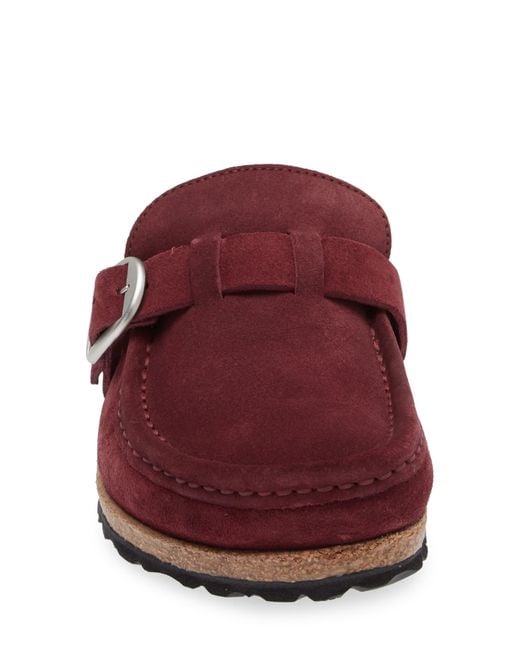 Birkenstock Buckley Genuine Shearling Mule in Purple | Lyst