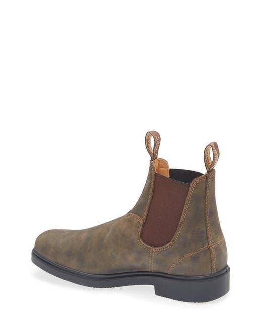 Blundstone Brown Plain Toe Chelsea Boot for men