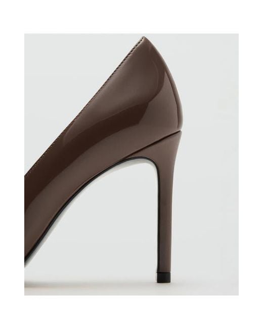 Mango Brown Audrey Half D'Orsay Pump