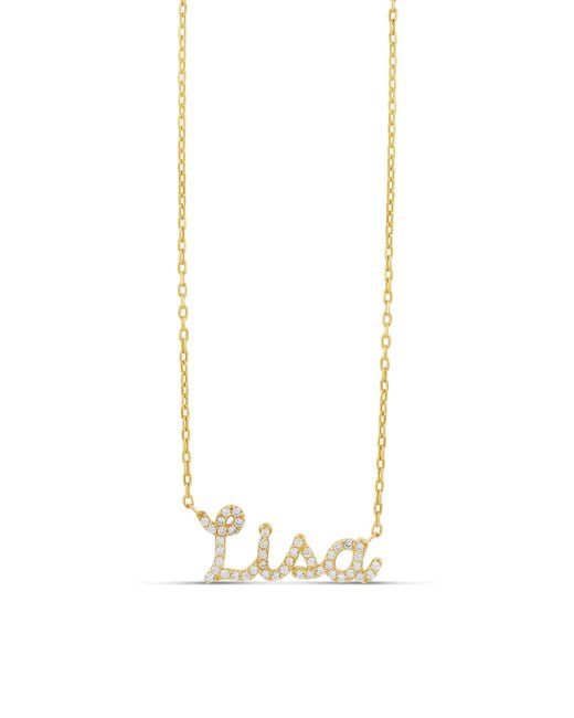 SHYMI White Script Name Necklace