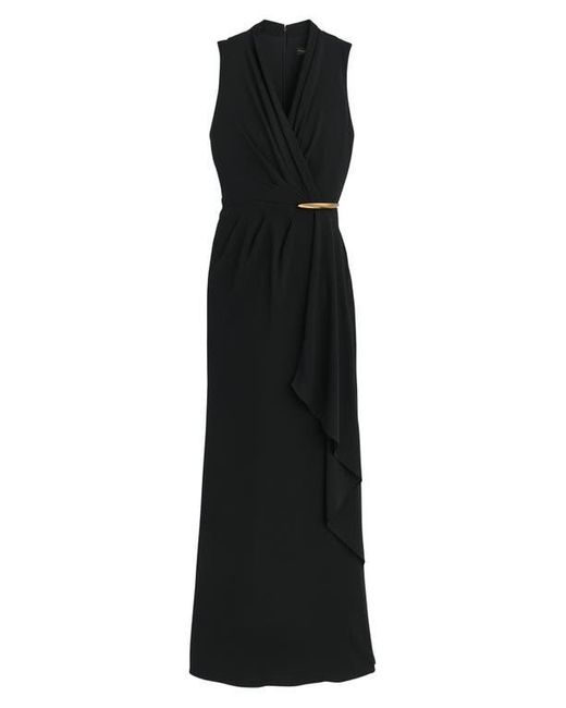 Donna Karan Black Sleeveless Gown