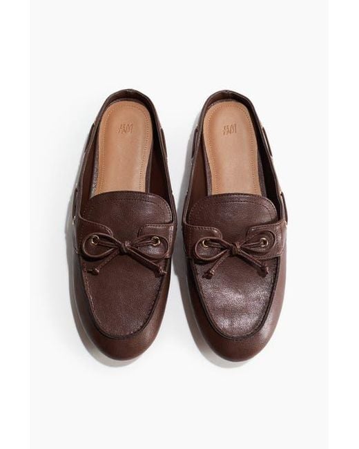 H&M Brown Loafer Mules