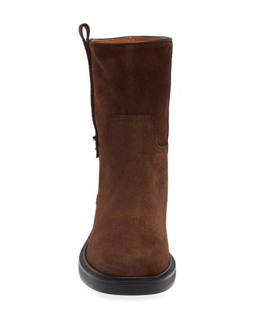 Tod's Brown Logo Bootie