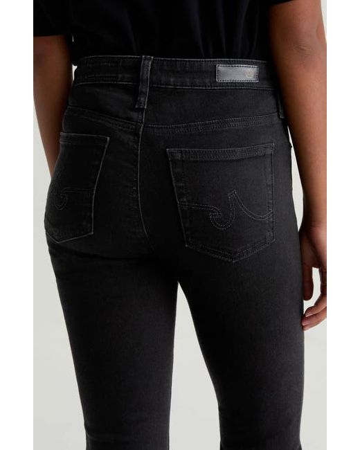 AG Jeans Black Farrah Mid Rise Bootcut Jeans