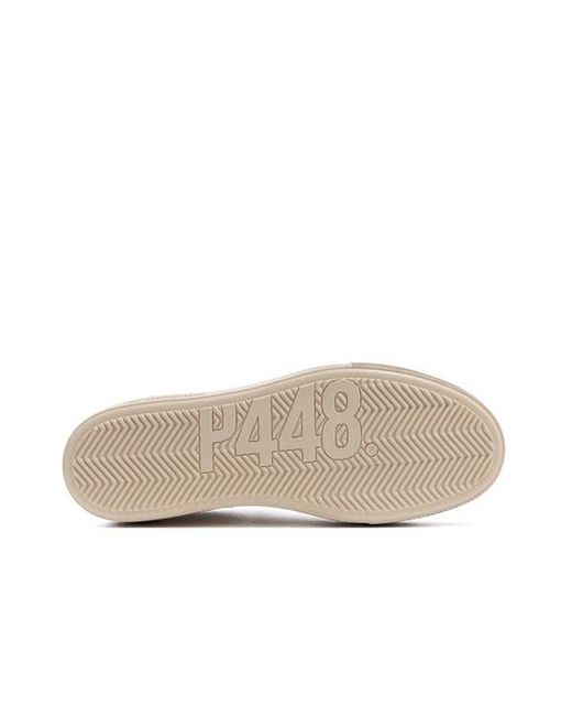 P448 White Thea Platform Sneaker