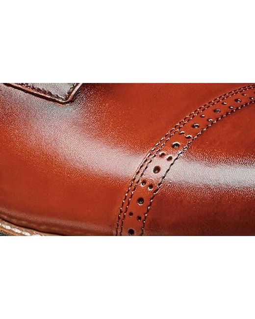 Stacy Adams Brown Madison Cap Toe Lace Up Boot for men