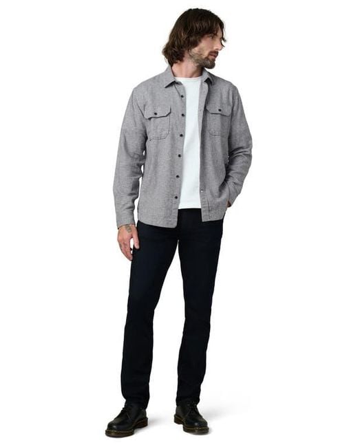 Joe's Jeans Gray Chester Flannel Button-Up Shirt for men
