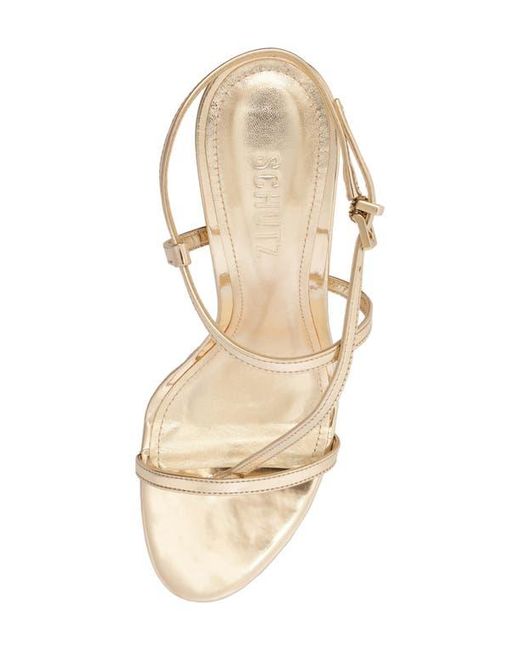 SCHUTZ SHOES Natural Azure Slingback Sandal