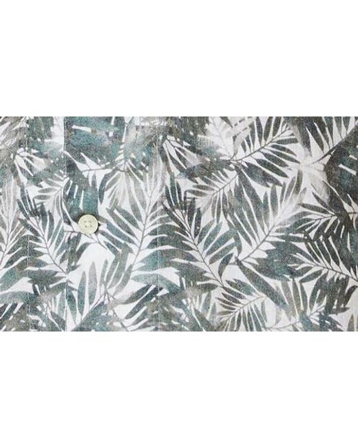 34 Heritage Gray Jungle Print Short Sleeve Shirt for men