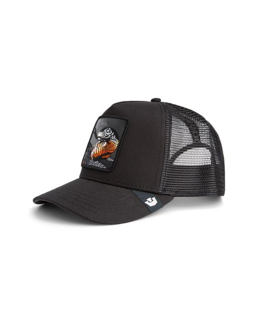 Goorin Bros Black Mamba Snake Patch Snapback Trucker Hat for men