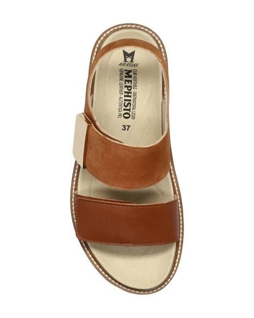 Mephisto Brown Violane Platform Sandal