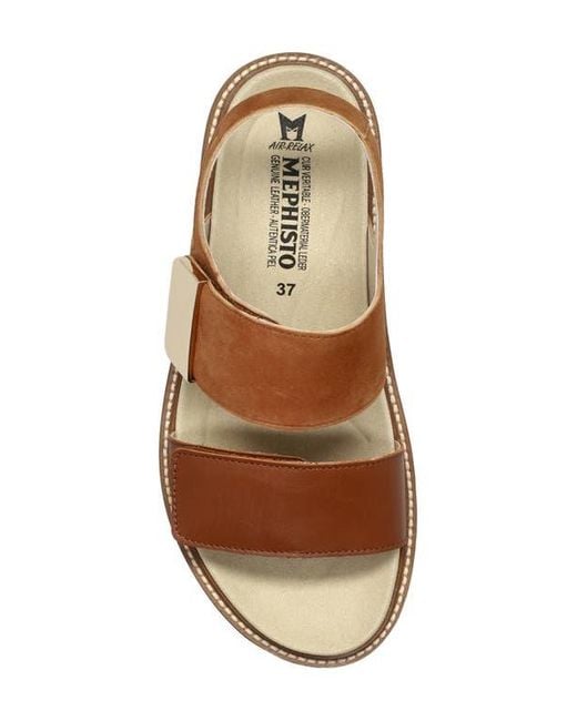 Mephisto Brown Violane Platform Sandal