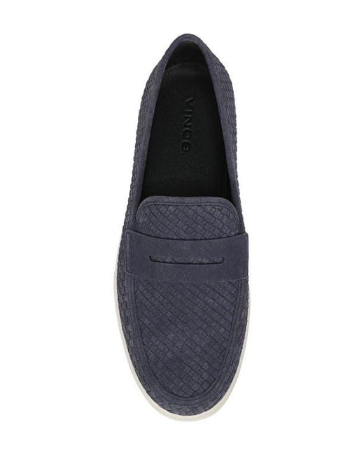 Vince Santino Woven Suede Penny Loafer in Blue for Men | Lyst display picture 3