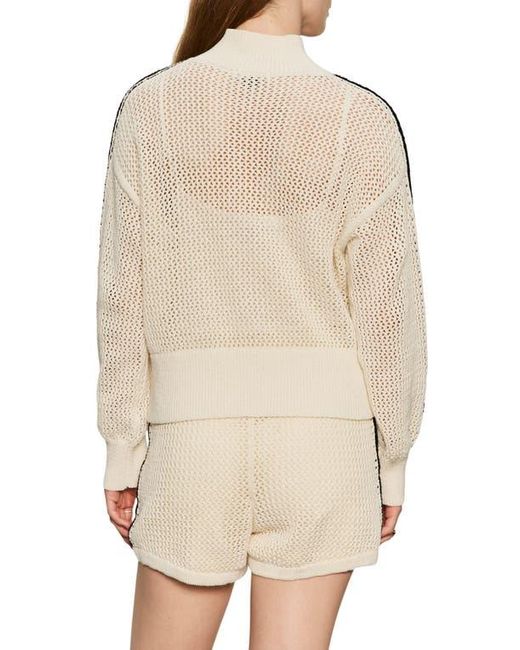Sanctuary Natural Open Stitch Track Jacket