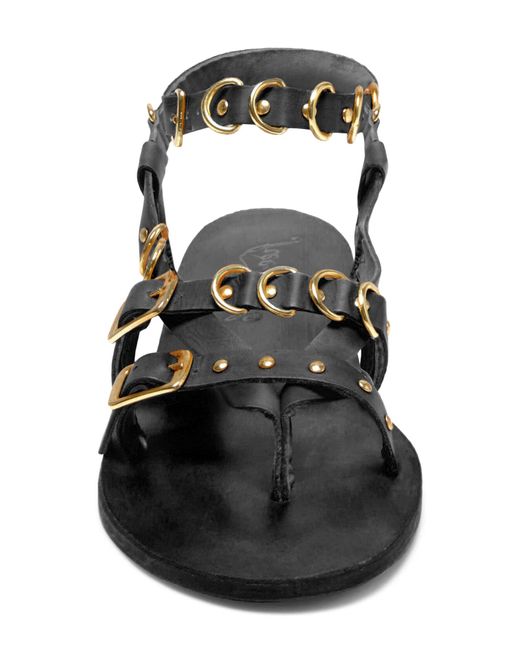Free People Black Midas Touch Ankle Strap Sandal