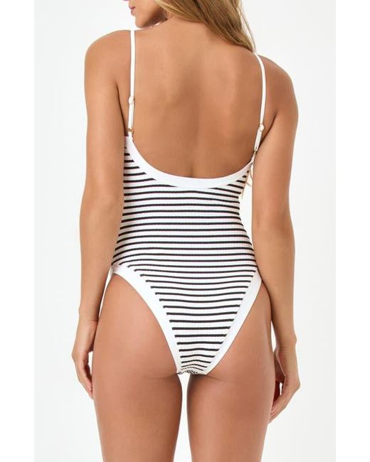 LSPACE Blue Tess Classic One-Piece Swimsuit