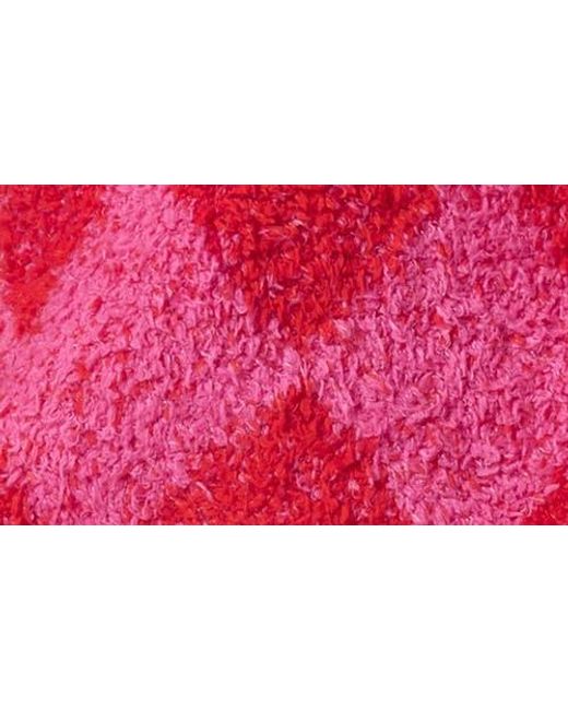 Florence By Mills Red Crop Argyle Chenille Sweater