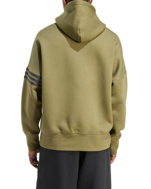 Adidas Green Neuclassics Oversize Pullover Hoodie for men