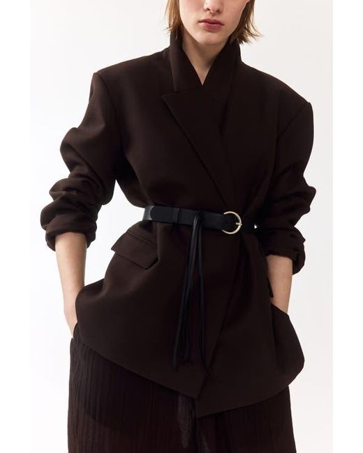H&M Black Belted Blazer