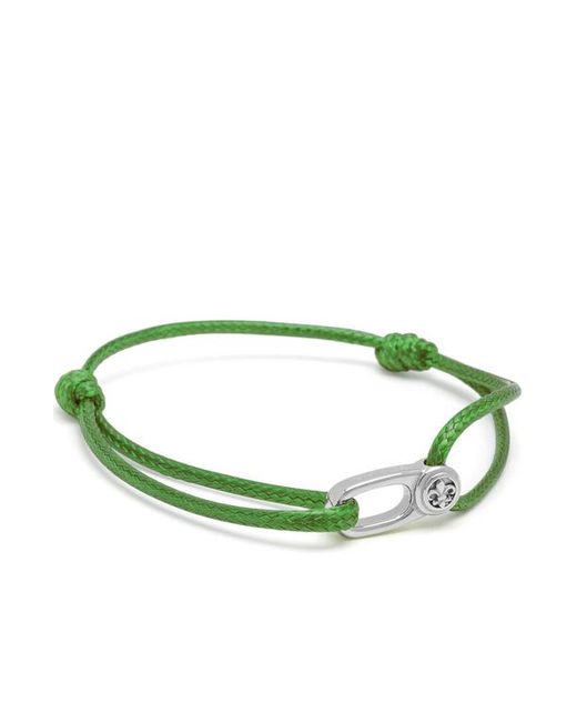Nialaya Green Hook String Bracelet for men
