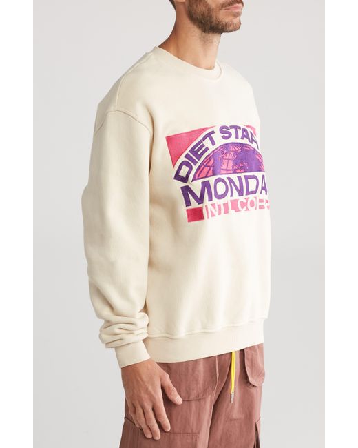 DIET STARTS MONDAY Pink Corp Sweatshirt for men