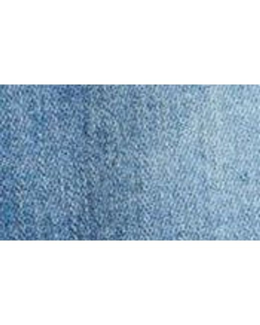 Wit & Wisdom Blue 'ab'solution Patch Pocket High Waist Denim Shorts