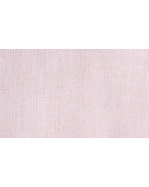 Mango Pink Lino Linen & Cotton Button-Up Shirt