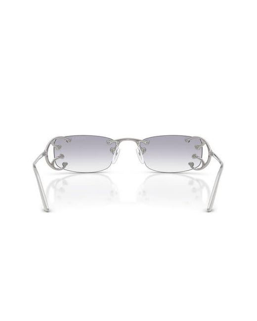 Prada Multicolor 52Mm Gradient Rectangular Sunglasses