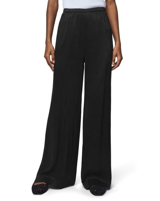 Splendid Black Serena Satin Pull-On Pants