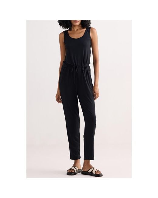 REISTOR Blue Relaxed Drawstring Jumpsuit
