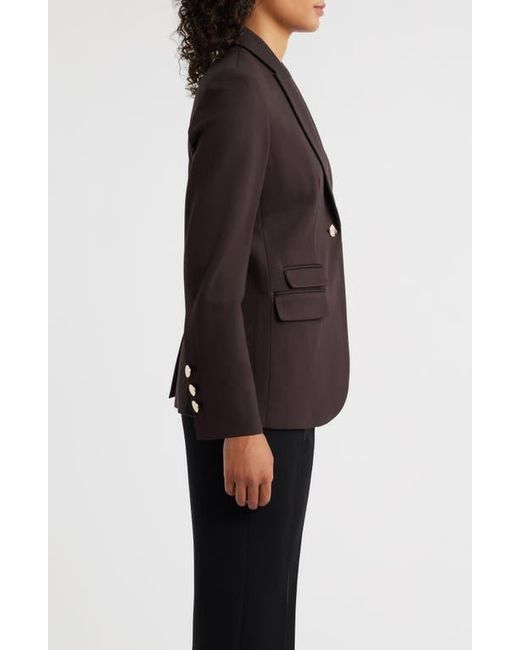 Anne Klein Black Stacked Pocket One-Button Blazer