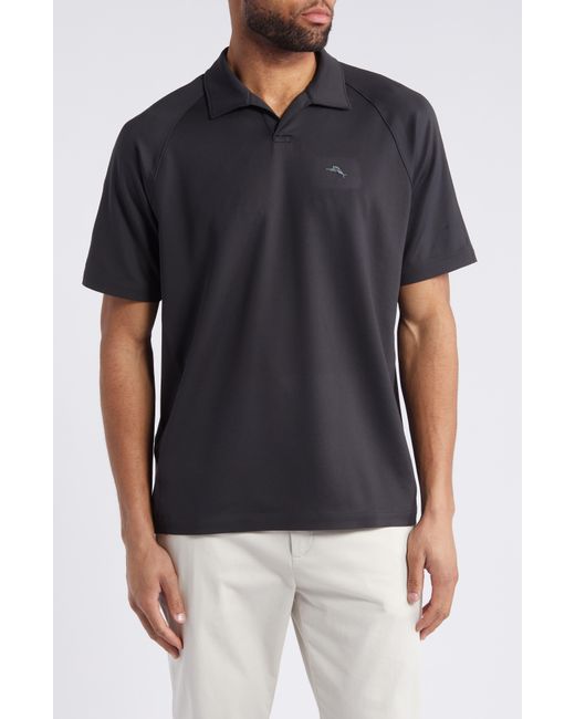 Tommy Bahama Black Ace Tropic Solid Performance Polo for men