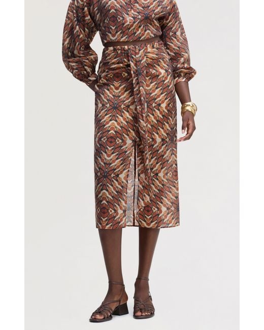 Sam Edelman Brown Printed Sarong