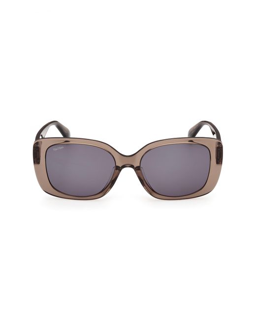 Max Mara Multicolor 55Mm Rectangular Sunglasses
