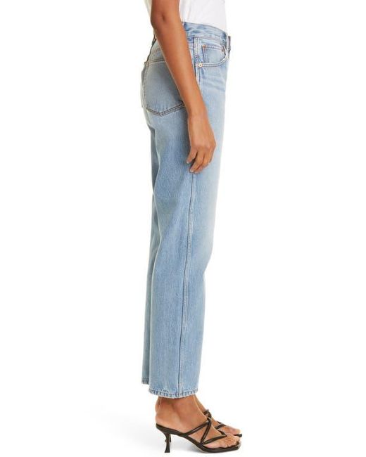 Re/done Blue '90S High Waist Loose Jeans