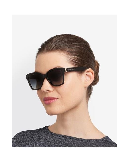 Stuart Weitzman Black 53Mm Gradient Square Sunglasses