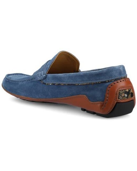 Taft Blue The Luke Driver Moc for men