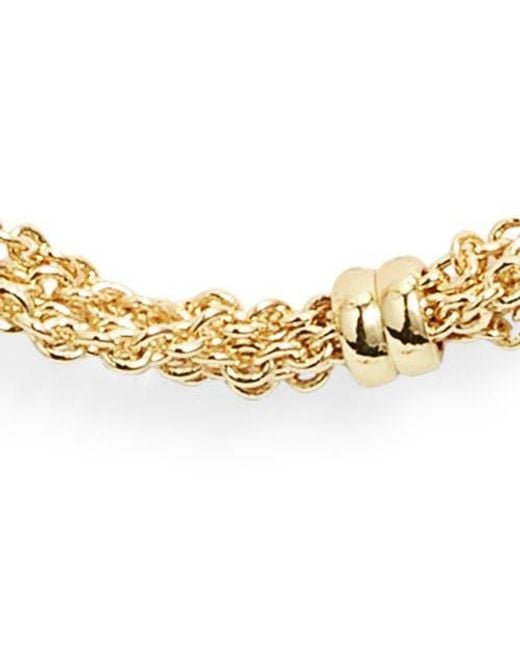 Nordstrom Metallic Gathered Chain Wrap Necklace